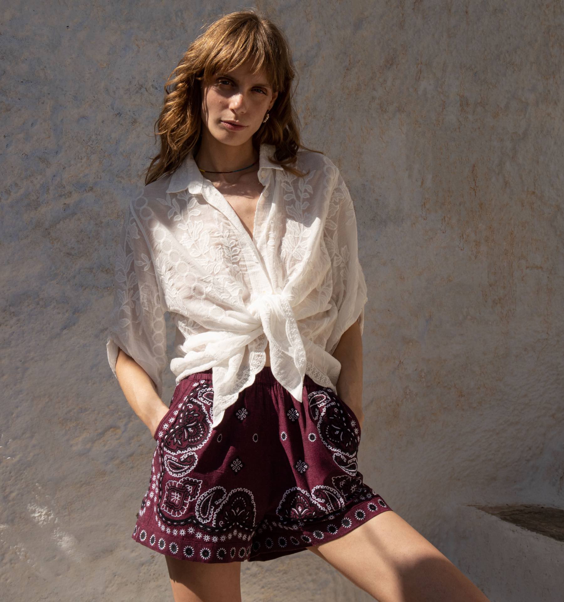 Bandana Embroidery Shorts - Image 6
