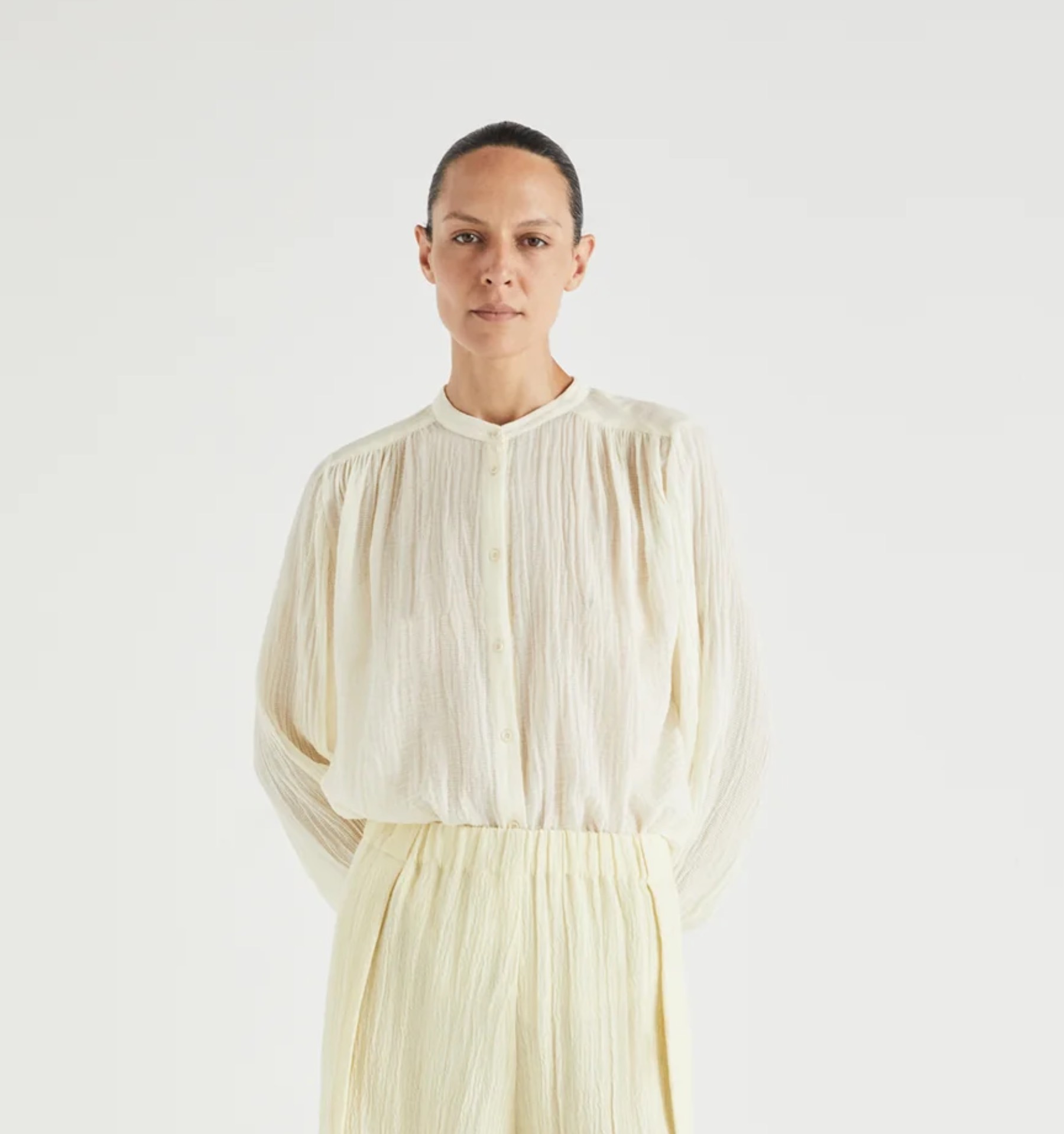 Linen Gauze Shirt Masscob - Image 4