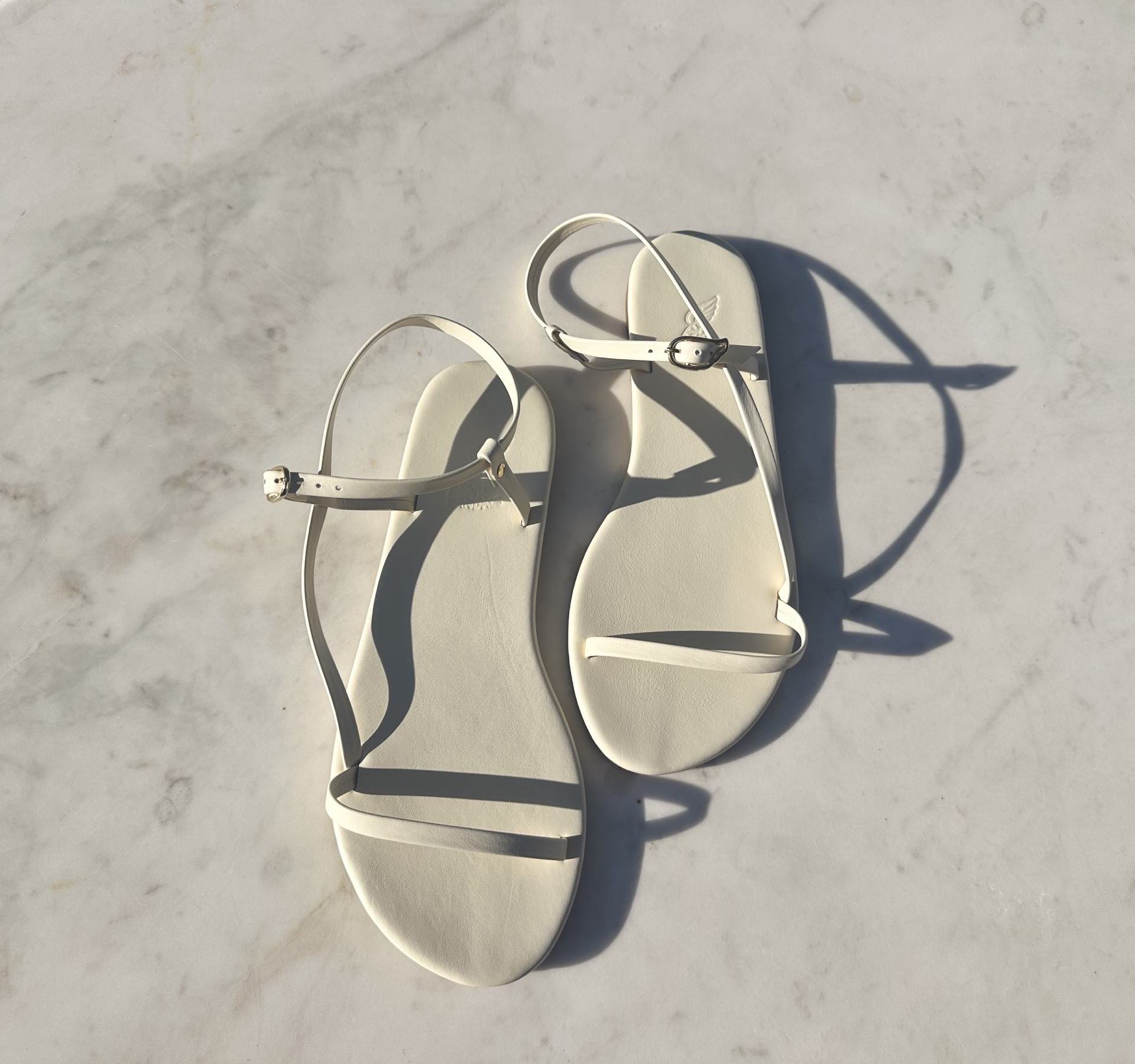 AGS- Filothei Sandals in off White