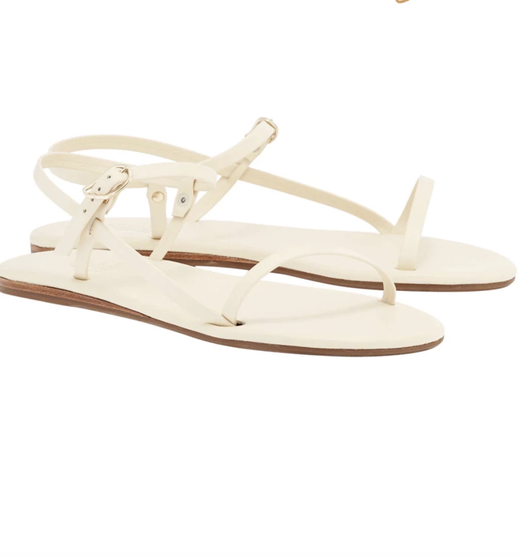 AGS- Filothei Sandals in off White - Image 3