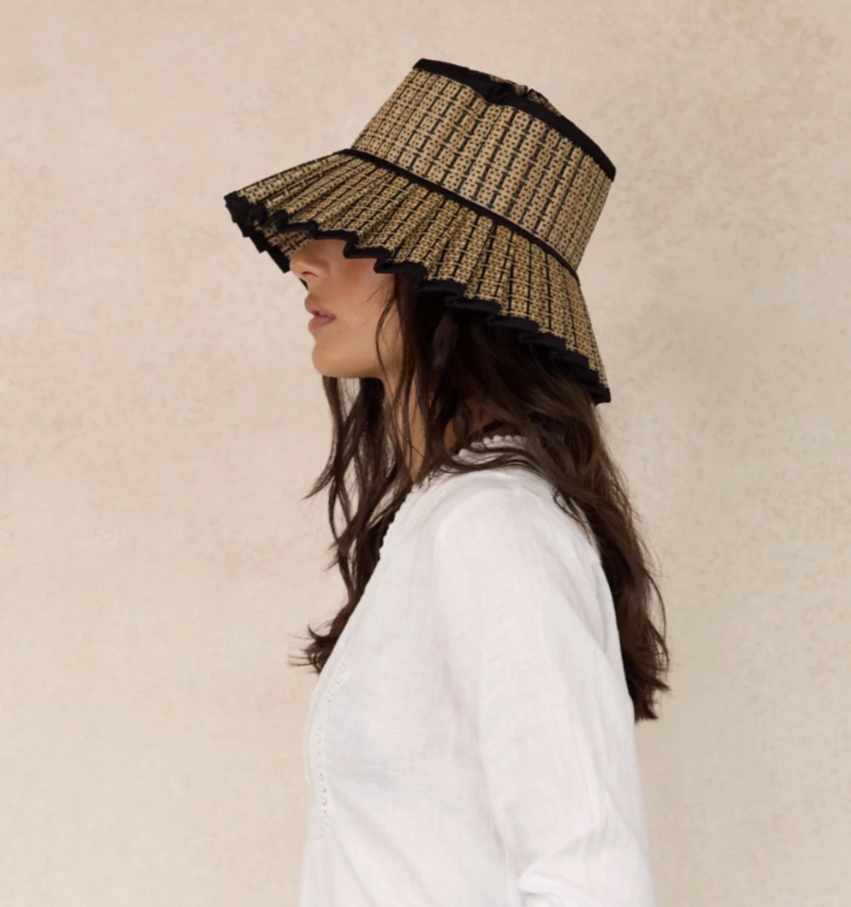 Lorna Murray Capri Hat with Black Trimming - Image 2